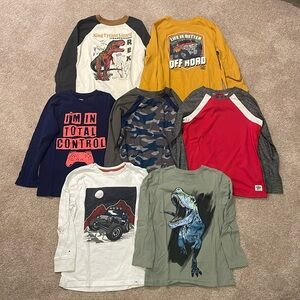 Boys Long Sleeved Tees - Set of 7